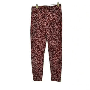 NWT Ann Taylor Animal Print The Skinny High Rise Corduroy Pants Size 4